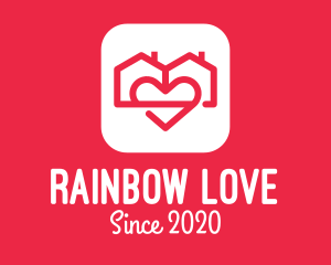 Duplex House Love App logo design