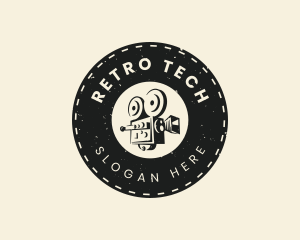 Film Camera Retro logo design