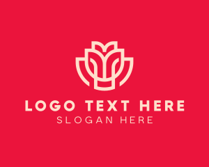 Commercial - Geometric Flower Beauty logo design