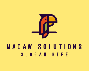 Macaw - Aviary Macaw Bird logo design
