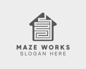 Gray Maze House logo design