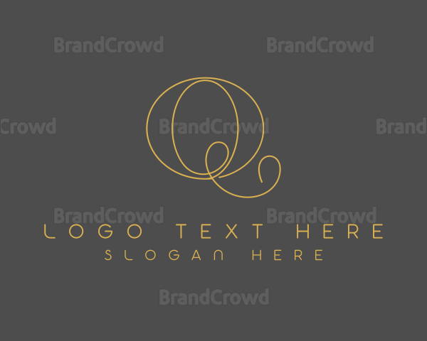 Premium Beauty Fashion Letter Q Logo