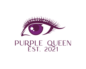 Purple Eye Cosmetics logo design