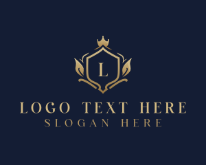 Salon - Royal Crown Shield Jewelry logo design