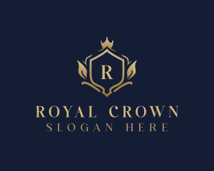 Royal Crown Shield Jewelry logo design