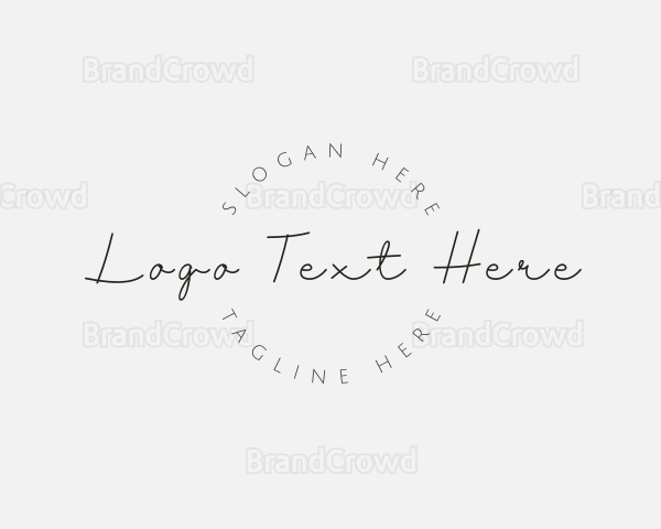 Simple Handwritten Company Logo