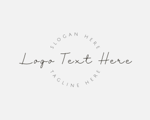 Fancy - Simple Handwritten Company logo design