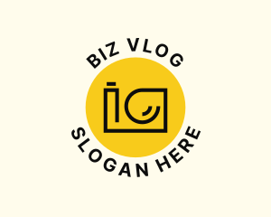 Vlog - Videographer Camera Vlog logo design