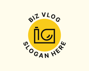 Videographer Camera Vlog logo design