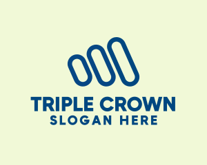 Three - Generic Brand Stripes logo design