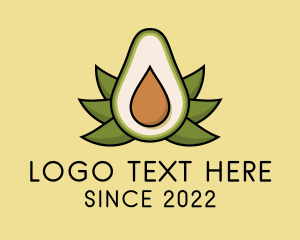 Produce - Organic Avocado Fruit logo design