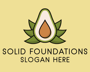 Organic Avocado Fruit  Logo
