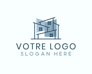 Architectural Contractor Plan Logo