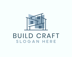 Architectural Contractor Plan logo design