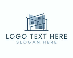 Geometric - Architectural Contractor Plan logo design