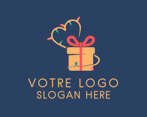 Christmas Lights Gift  Logo