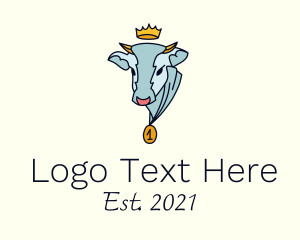 Cattle Farm - Royal Cow Farm logo design