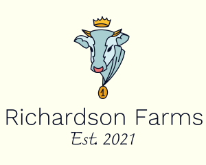 Royal Cow Farm logo design