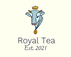 Royal Cow Farm logo design