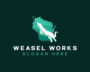 Weasel - Wisconsin Otter State logo design