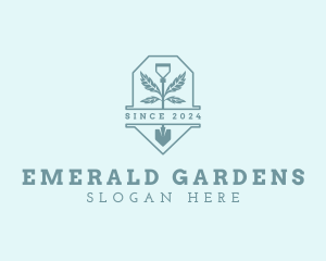 Yard Shovel Gardening logo design