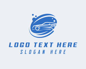 Sedan Car Wash Cleaner Logo