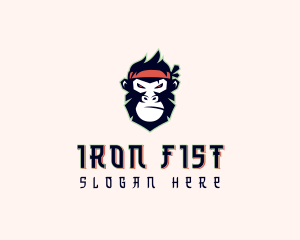 Tough - Gaming Ninja Monkey logo design