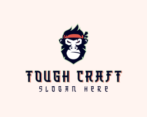 Gaming Ninja Monkey logo design