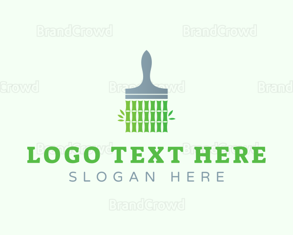 Bamboo Paint Brush Logo