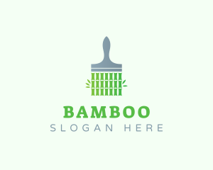 Bamboo Paint Brush logo design