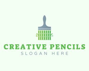 Bamboo Paint Brush logo design