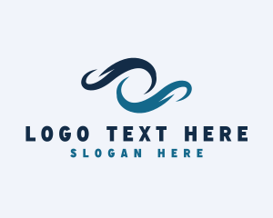 Office - Multimedia Wave Swirl logo design