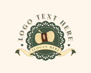 Loom - Doily Yarn Knitting logo design