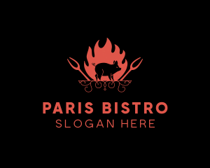 Hot Pork Grill logo design