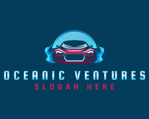 Car Engine Garage Logo