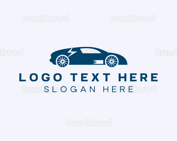 Blue Car Garage Logo