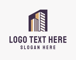 Land Developer - City Structure Building logo design