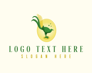 Gouldian Finch - Australian Lyrebird Animal logo design