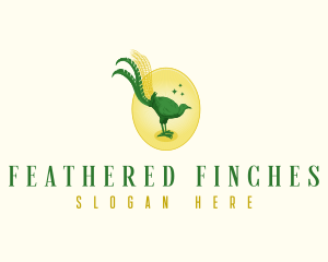 Australian Lyrebird Animal logo design