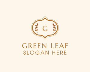 Oriental Leaf Spa logo design