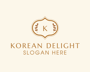 Korean - Oriental Leaf Spa logo design