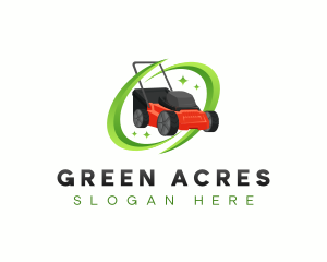 Lawn Mower Equipment logo design