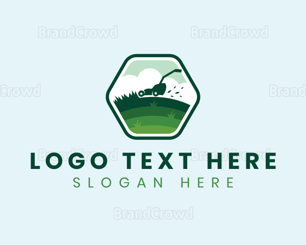 Lawn Garden Mower Logo