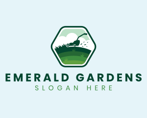 Lawn Garden Mower logo design