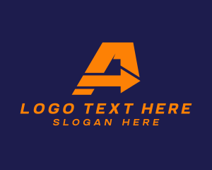 Agency - Logistics Arrow Letter A logo design