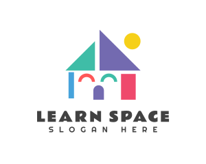 Classroom - Fun Geometric Playhouse logo design