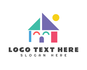 Fun Geometric Playhouse Logo