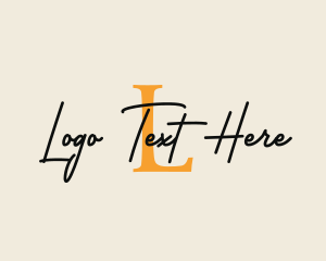 Elegant Cursive Business Logo