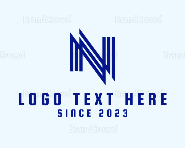 Professional Linear Company Letter N Logo