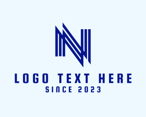 Linear - Professional Linear Company Letter N logo design